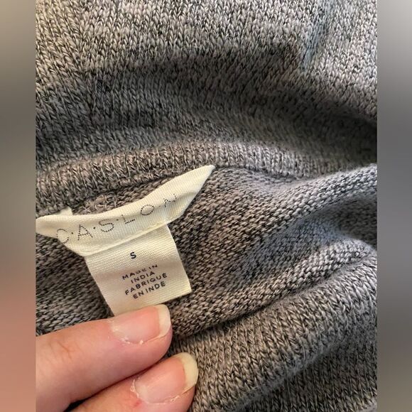 NWT Caslon grey midi sweater dress size small 79% cotton - Picture 4 of 8